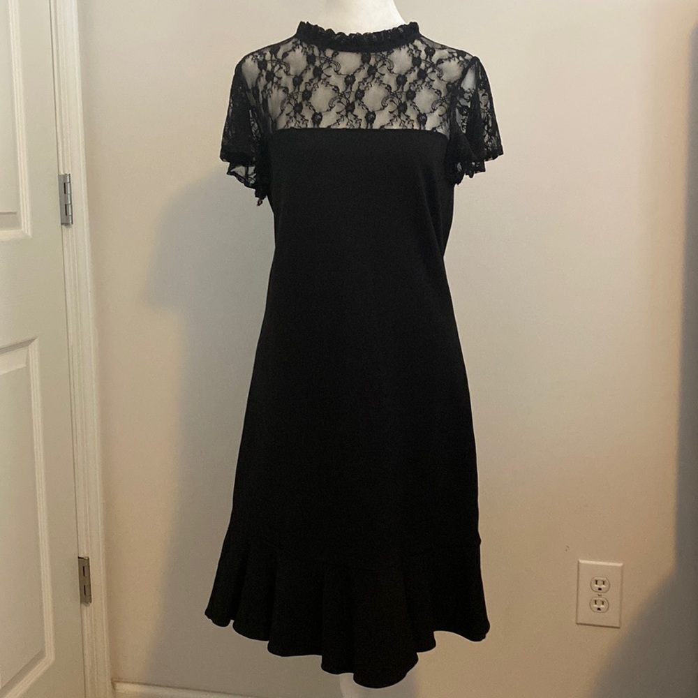 Bobeau - Size L - Black Lace Dress